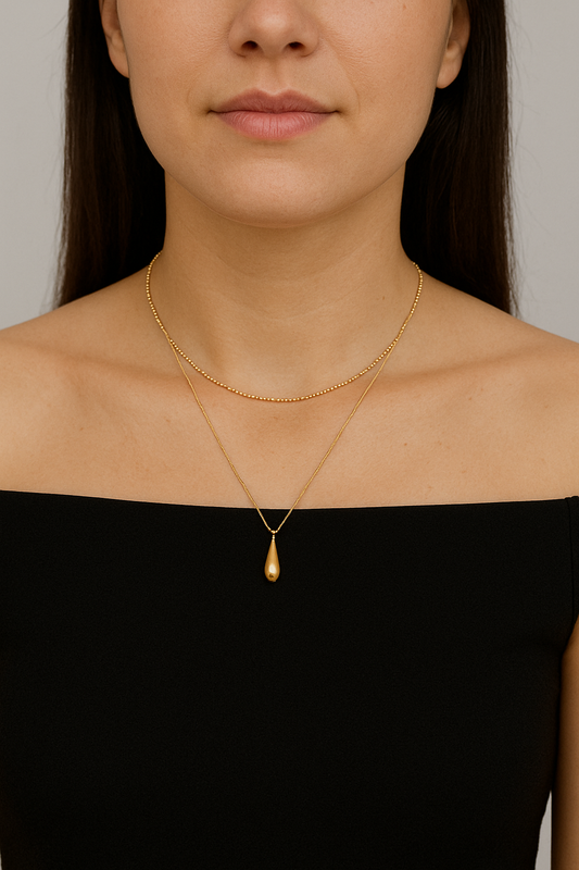 Teardrop Layered Necklace