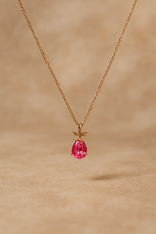 Double Bail Womens Solitaire Pendant
